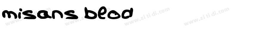 misans blod字体转换